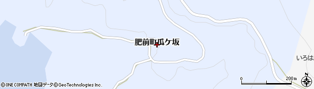 佐賀県唐津市肥前町瓜ケ坂周辺の地図