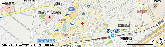高知県須崎市西崎町周辺の地図