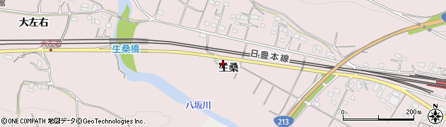 大分県杵築市八坂生桑1408周辺の地図
