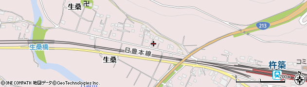 大分県杵築市八坂1599周辺の地図