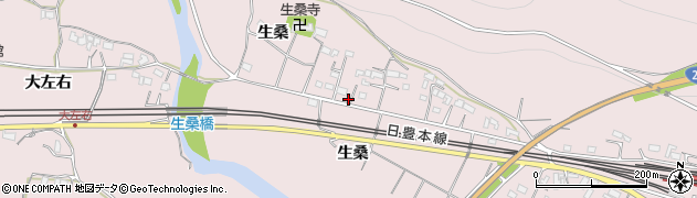 大分県杵築市八坂生桑1657周辺の地図