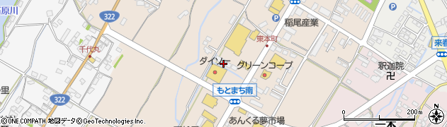 福岡県朝倉市甘木302周辺の地図