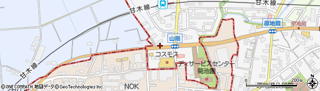 株式会社大庭産業　福岡南営業所周辺の地図