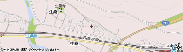 大分県杵築市八坂生桑1620周辺の地図