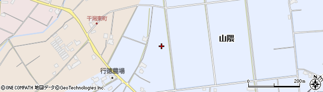 福岡県小郡市山隈周辺の地図