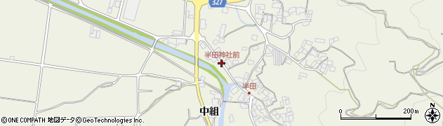 半田神社前周辺の地図