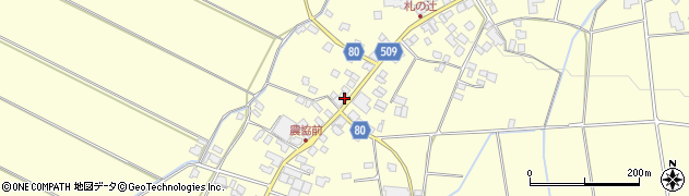 福岡県朝倉市三奈木4221周辺の地図
