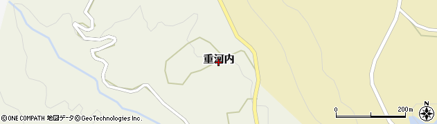 佐賀県唐津市重河内周辺の地図