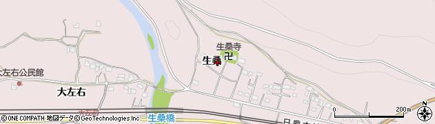 大分県杵築市八坂生桑1685周辺の地図