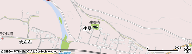 大分県杵築市八坂生桑1669周辺の地図