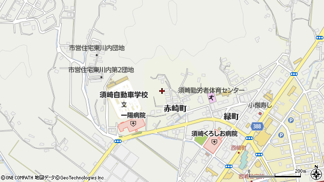 〒785-0037 高知県須崎市赤崎町の地図