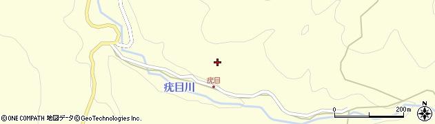 福岡県朝倉市疣目周辺の地図