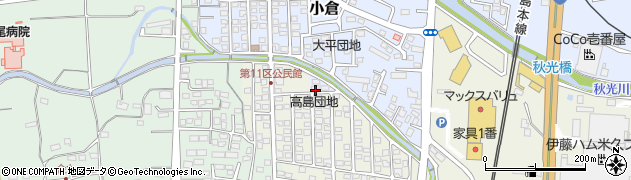 佐賀県三養基郡基山町小倉381周辺の地図