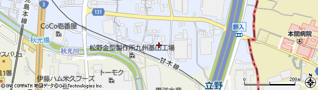佐賀県三養基郡基山町小倉275周辺の地図