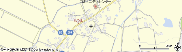 福岡県朝倉市三奈木245周辺の地図