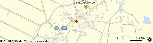 福岡県朝倉市三奈木236周辺の地図