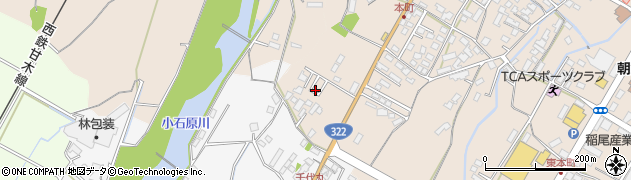 福岡県朝倉市甘木1237周辺の地図