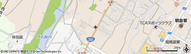 福岡県朝倉市甘木1244周辺の地図