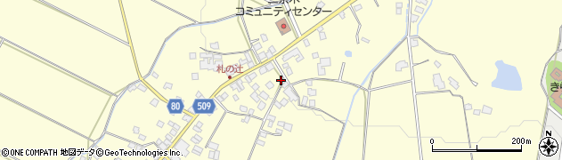 福岡県朝倉市三奈木246周辺の地図