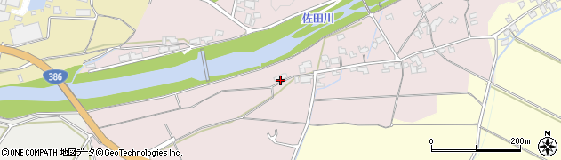 福岡県朝倉市板屋877周辺の地図