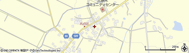 福岡県朝倉市三奈木234周辺の地図