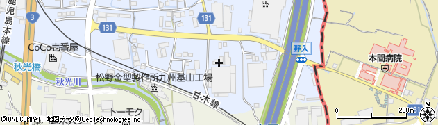 佐賀県三養基郡基山町小倉33-4周辺の地図