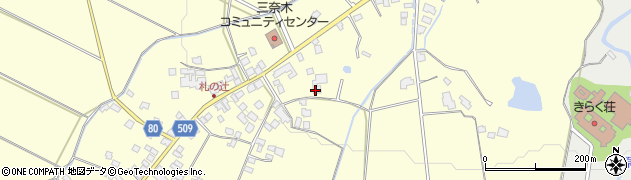 福岡県朝倉市三奈木258周辺の地図