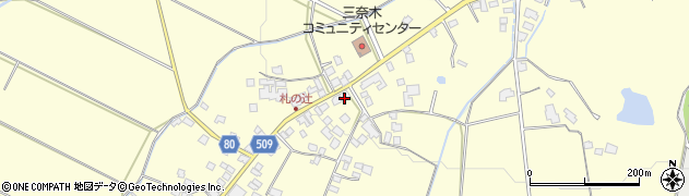 福岡県朝倉市三奈木231周辺の地図