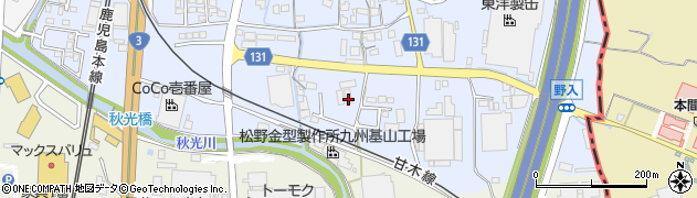 佐賀県三養基郡基山町小倉279周辺の地図