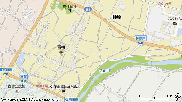 〒838-0026 福岡県朝倉市柿原の地図