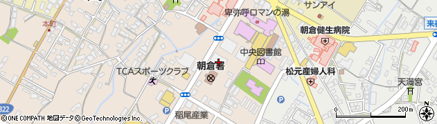 福岡県朝倉市甘木221周辺の地図