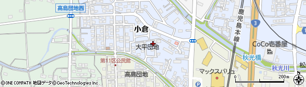 佐賀県三養基郡基山町小倉375-14周辺の地図