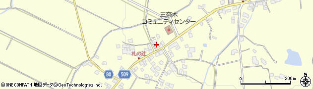 福岡県朝倉市三奈木4253周辺の地図