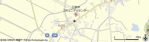 福岡県朝倉市三奈木4256周辺の地図