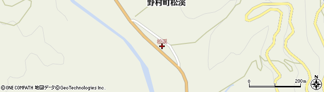 松渓周辺の地図