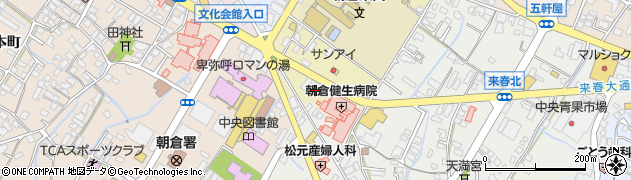 福岡県朝倉市甘木154周辺の地図
