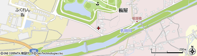 福岡県朝倉市板屋770周辺の地図
