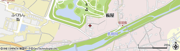 福岡県朝倉市板屋767周辺の地図