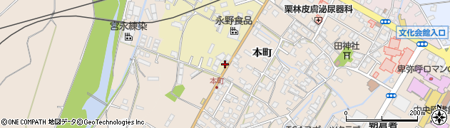 福岡県朝倉市庄屋町1260周辺の地図