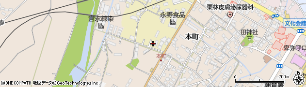 福岡県朝倉市庄屋町1264周辺の地図