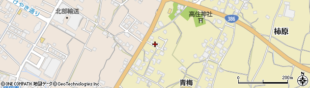 福岡県朝倉市柿原975周辺の地図