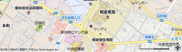 福岡県朝倉市甘木158周辺の地図