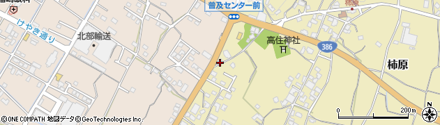 福岡県朝倉市柿原1076周辺の地図
