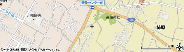 福岡県朝倉市柿原1069周辺の地図