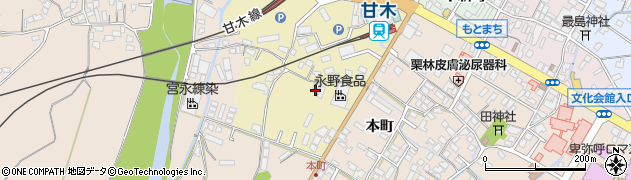 福岡県朝倉市甘木1280周辺の地図