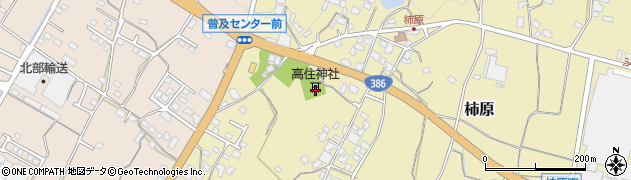 福岡県朝倉市柿原1048周辺の地図