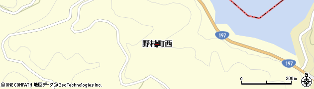 愛媛県西予市野村町西周辺の地図