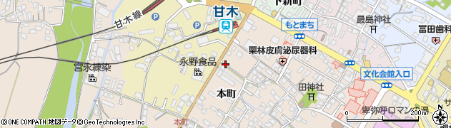 福岡県朝倉市甘木1190周辺の地図
