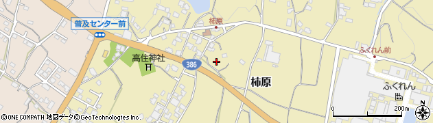福岡県朝倉市柿原1189周辺の地図