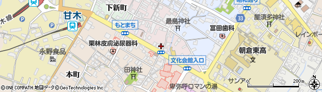 福岡県朝倉市甘木699周辺の地図